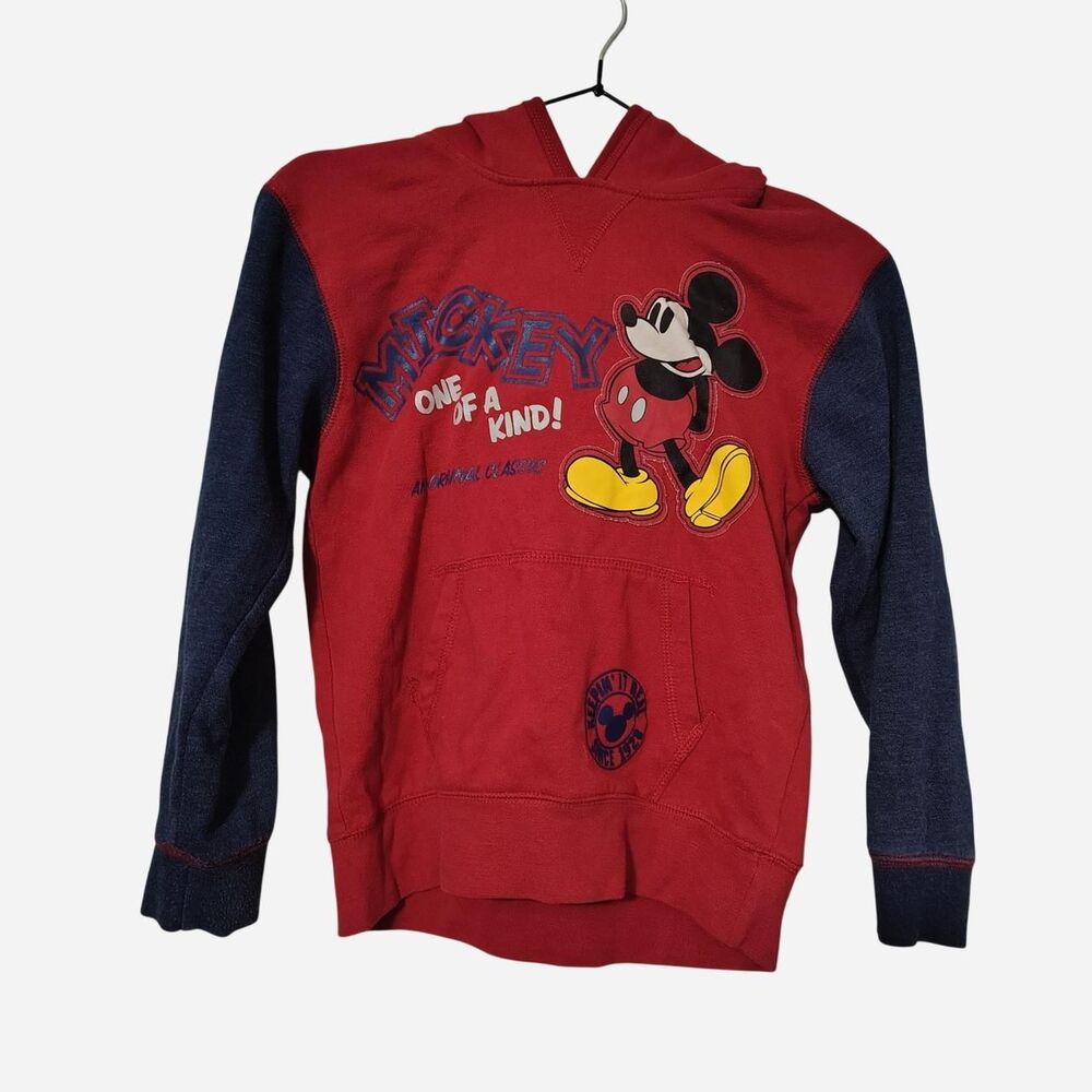 Disney Unisex kids Red and Navy Hoodie